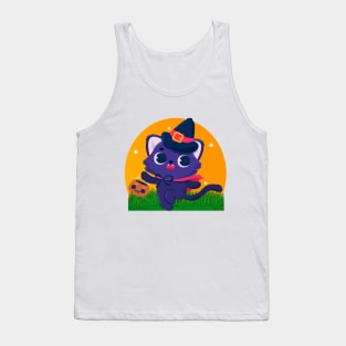 CUTE HALLOWEEN CAT Tank Top